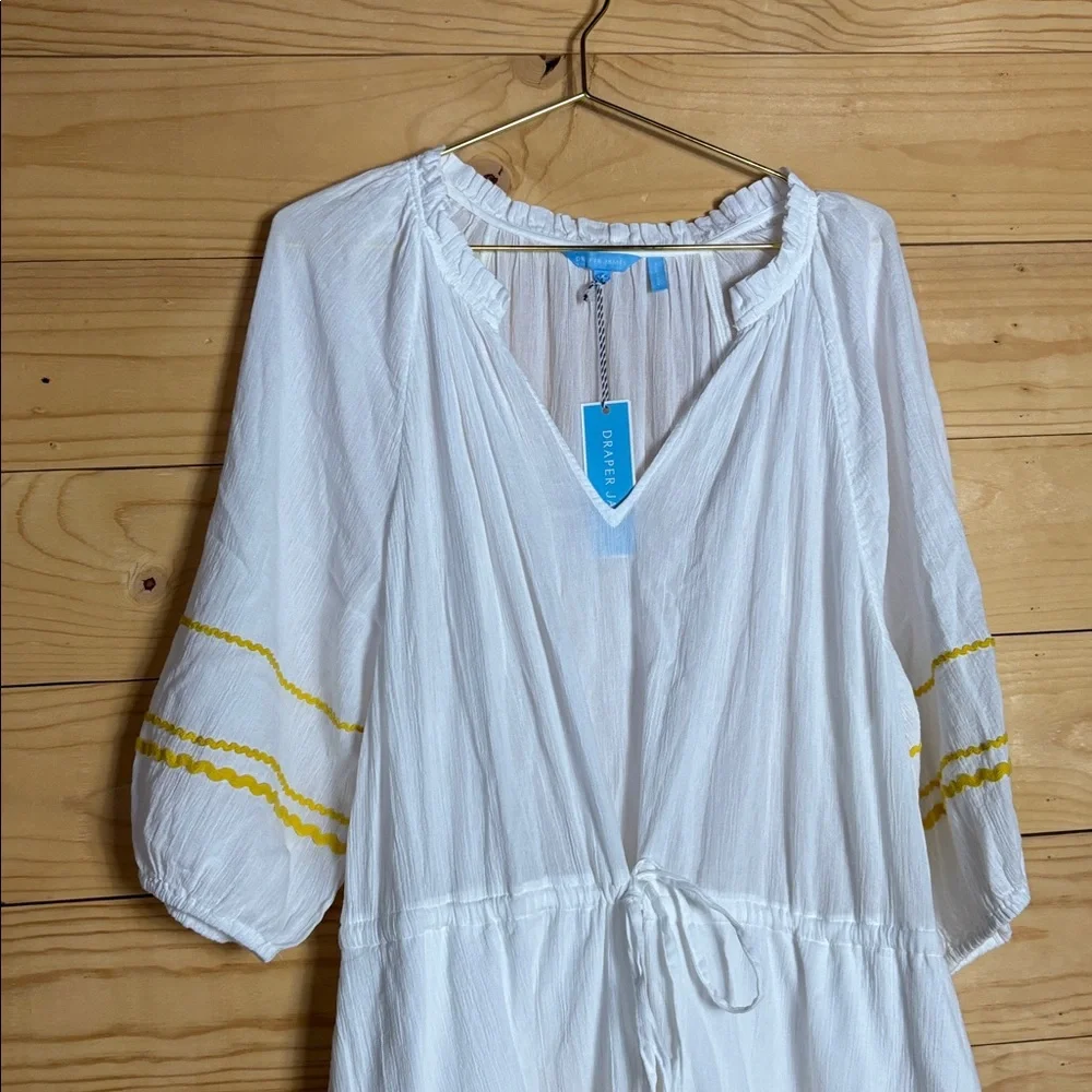 NWT Draper James white Rick rack detail dress 1x‎